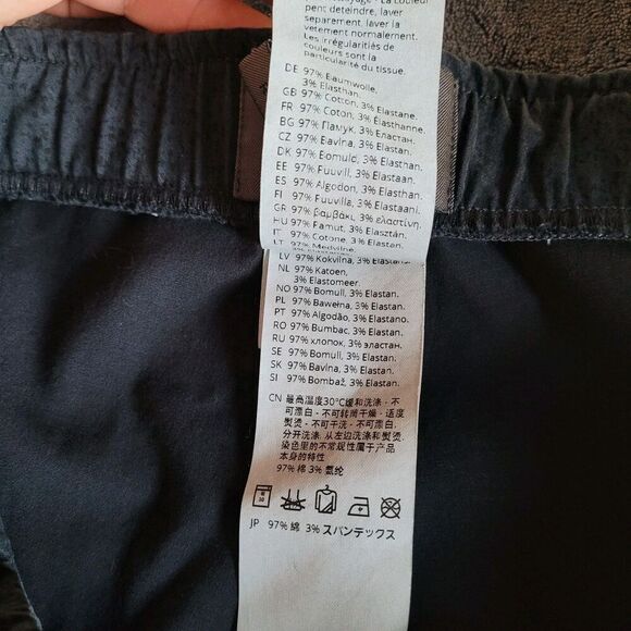 Oska Womens Trouser Pants Size 2 Black Printed Pull On High Rise Straight Leg - Picture 6 of 12